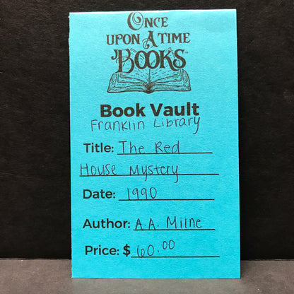 The Red House Mystery - A. A. Milne - Franklin Library - 1990