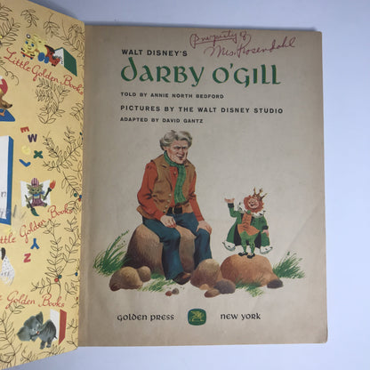 Darby O'Gill - Annie North Bedford - Little Golden Book - "A" Edition - 1959