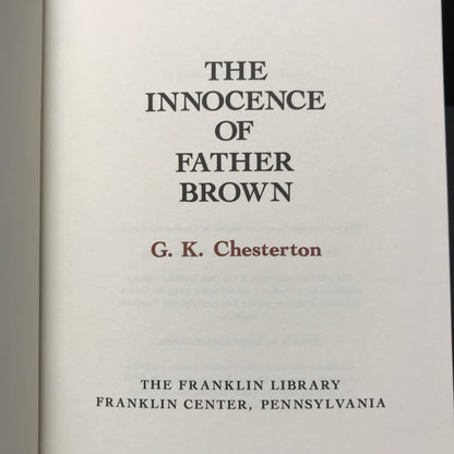 The Innocence of Father Brown - G. K. Chesterton - Franklin Library - 1989