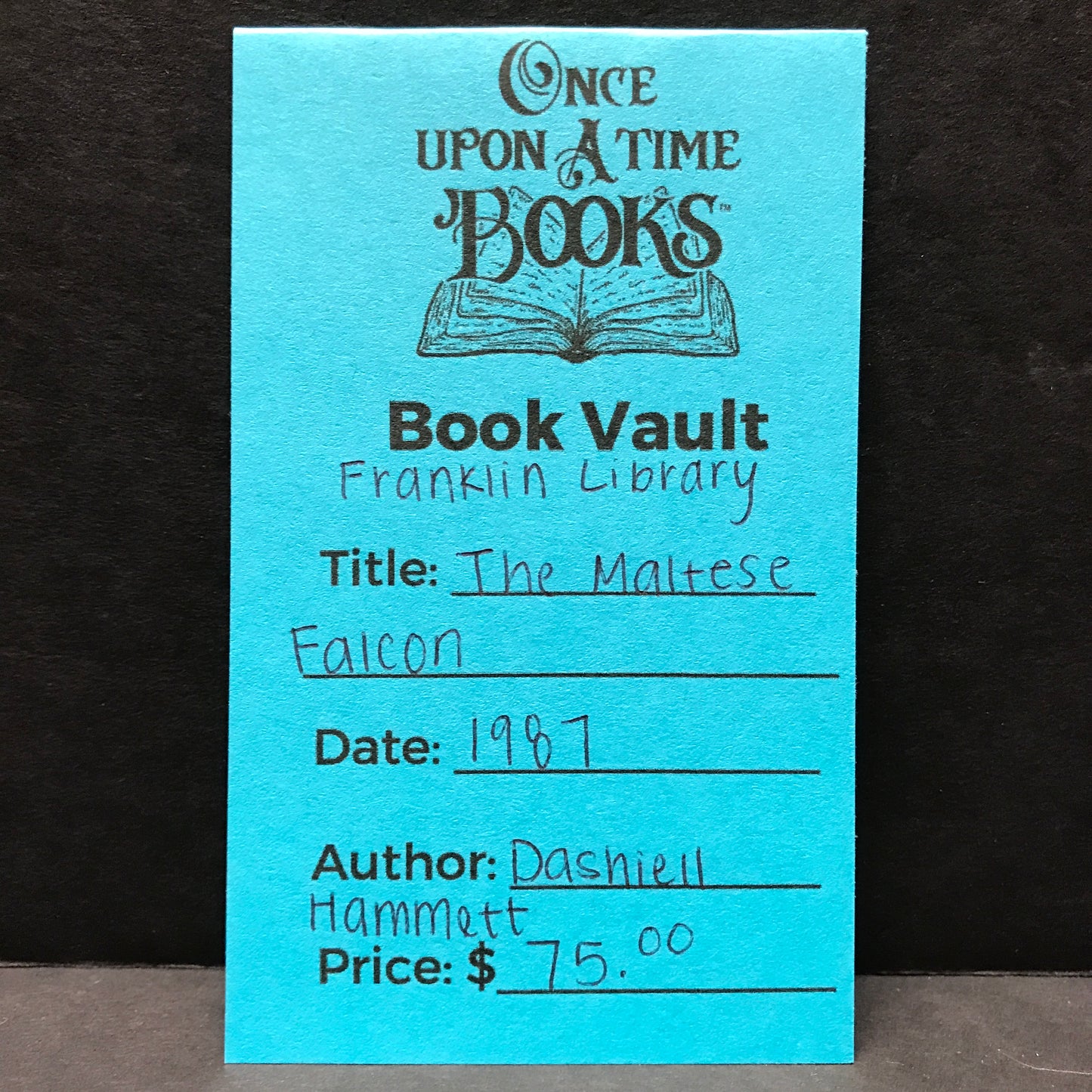 The Maltese Falcon - Dashiell Hammett - Franklin Library - 1987