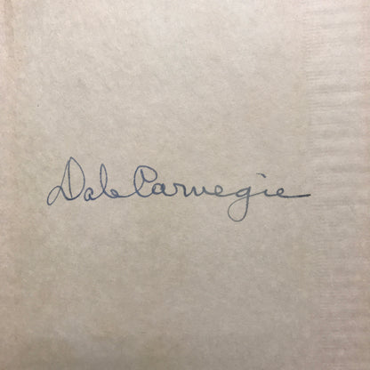 How to Stop Worrying and Start Living - Dale Carnegie - Signed - 21st Printing - 1951