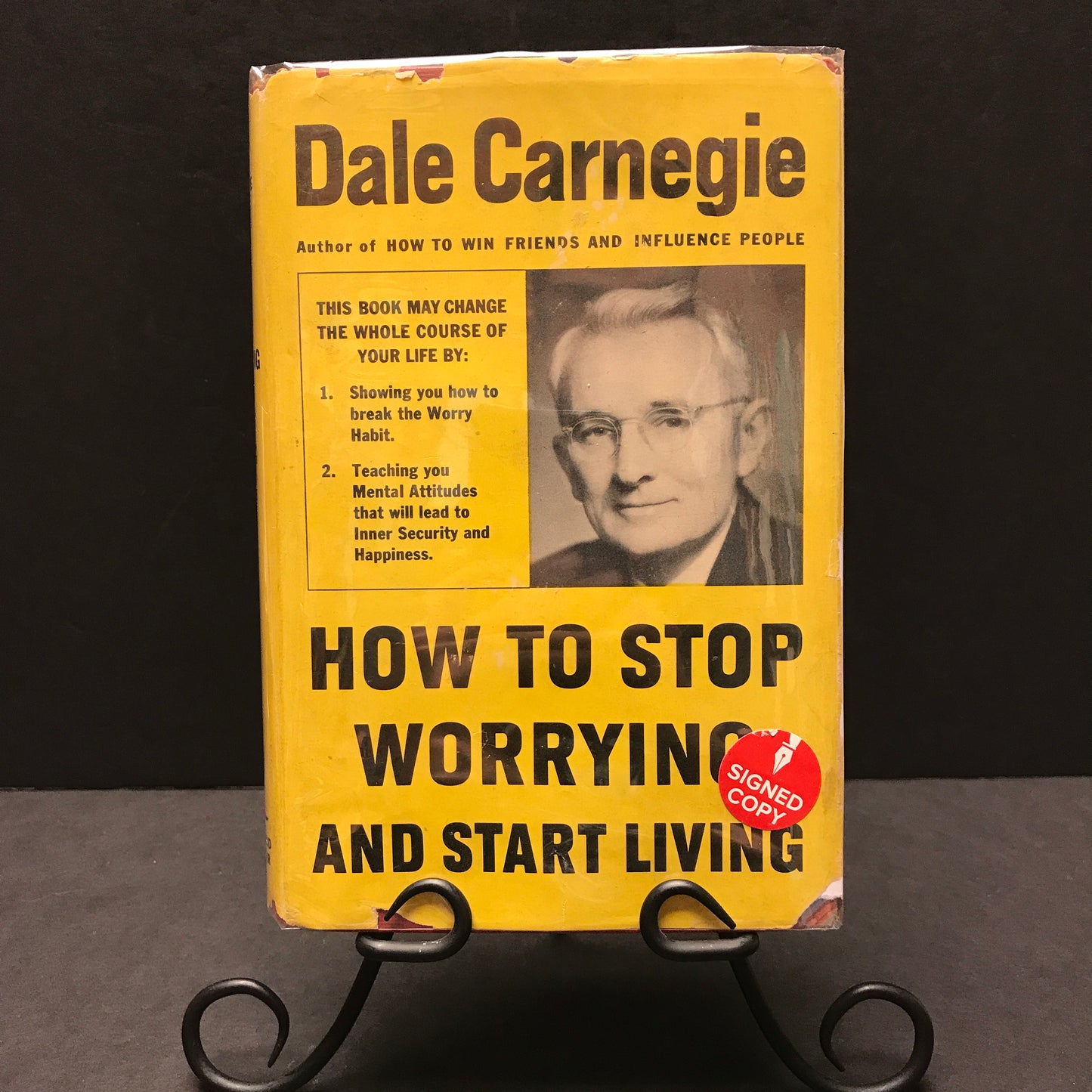 How to Stop Worrying and Start Living - Dale Carnegie - Signed - 1st Edition - 1948