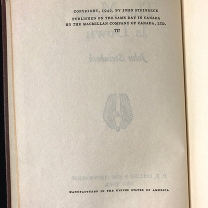 The Moon is Down and Short Stories - John Steinbeck - 1942