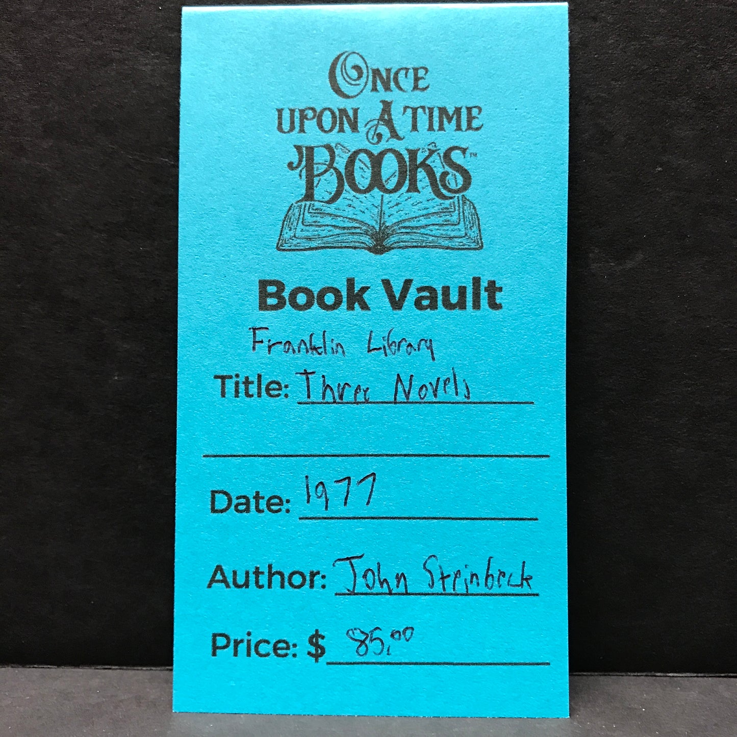 Three Novels: Tortilla Flat / Of Mice and Men / Cannery Row - John Steinbeck - Franklin Library - 1977