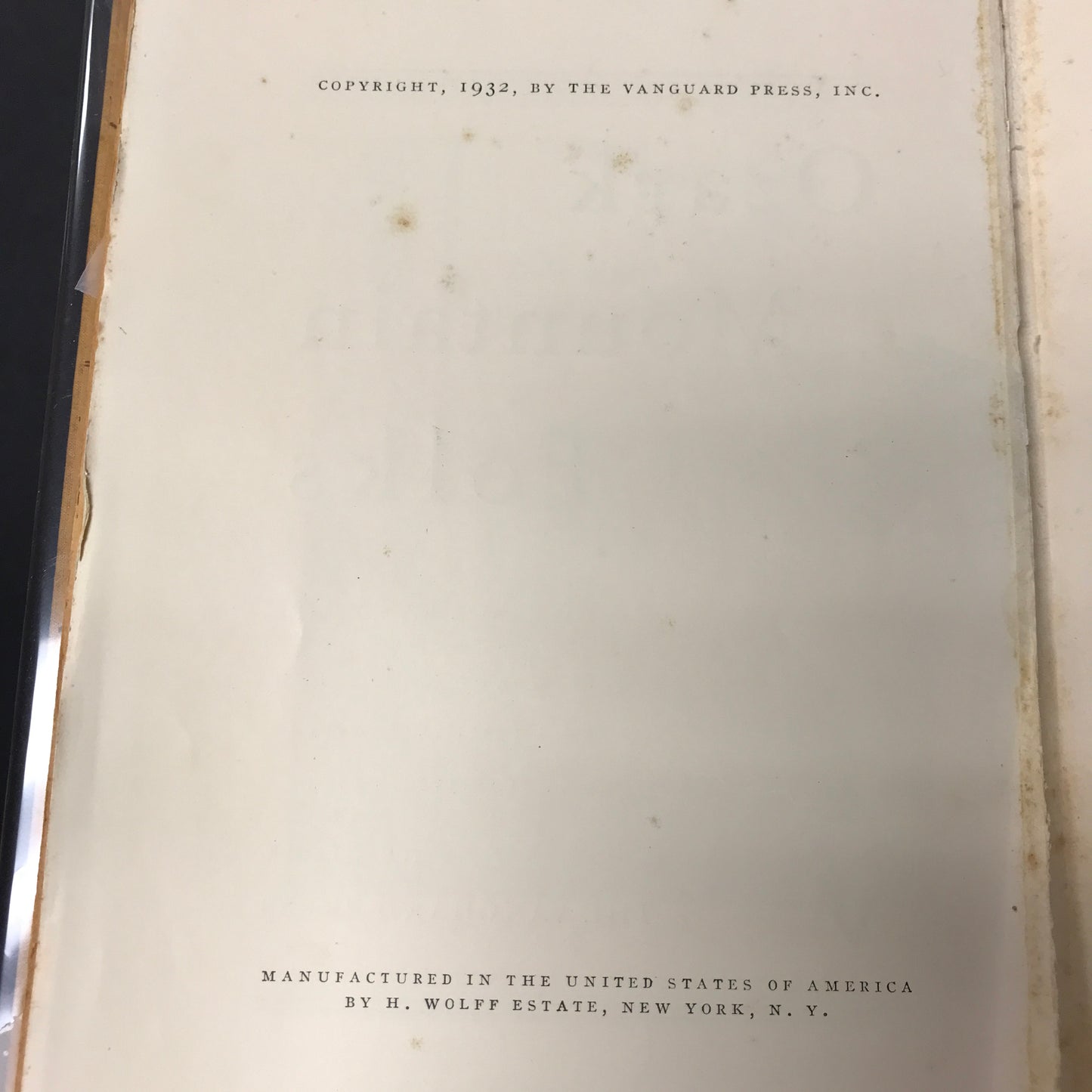 Ozark Mountain Folks - Vance Randolph - First Edition - 1932