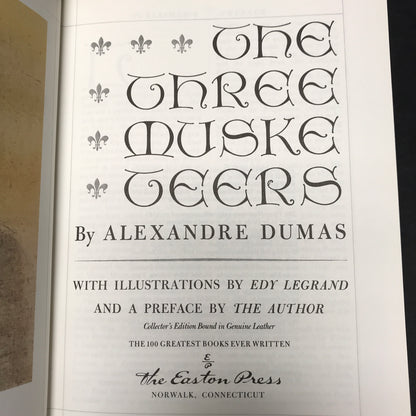 The Three Musketeers - Alexander Dumas - Easton Press - 1978