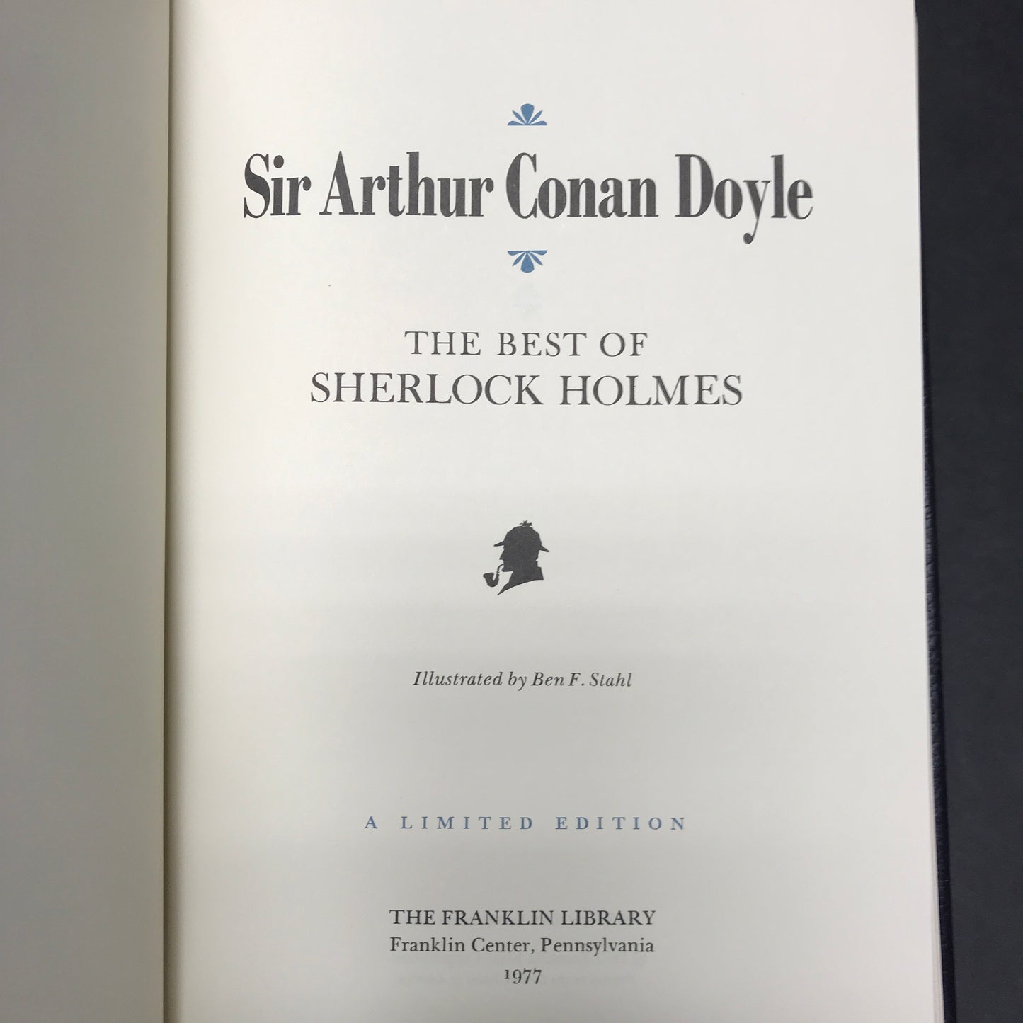 The Best of Sherlock Holmes - Sir Arthur Conan Doyle - Franklin Library - 1977