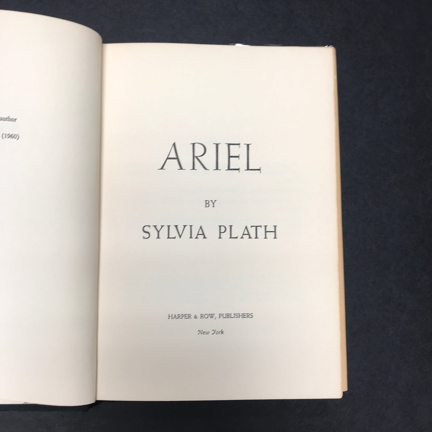 Ariel - Sylvia Plath - 1st American Edition