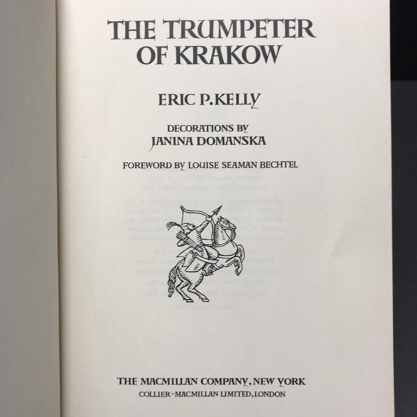 The Trumpeter of Krakow - Eric P. Kelly - 2nd Printing - 1966
