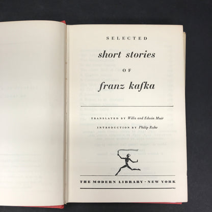 Selected Short Stories of Franz Kafka - Franz Kafka - Modern Library - 1952