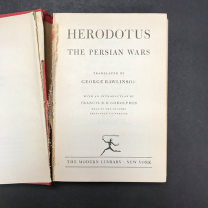 The Persian Wars - Herodotus - Modern Library - 1942