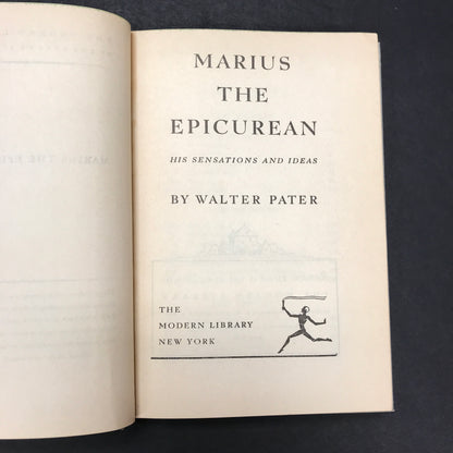 Marius: The Epicurean - Walter Pater - Modern Library - Date Unknown
