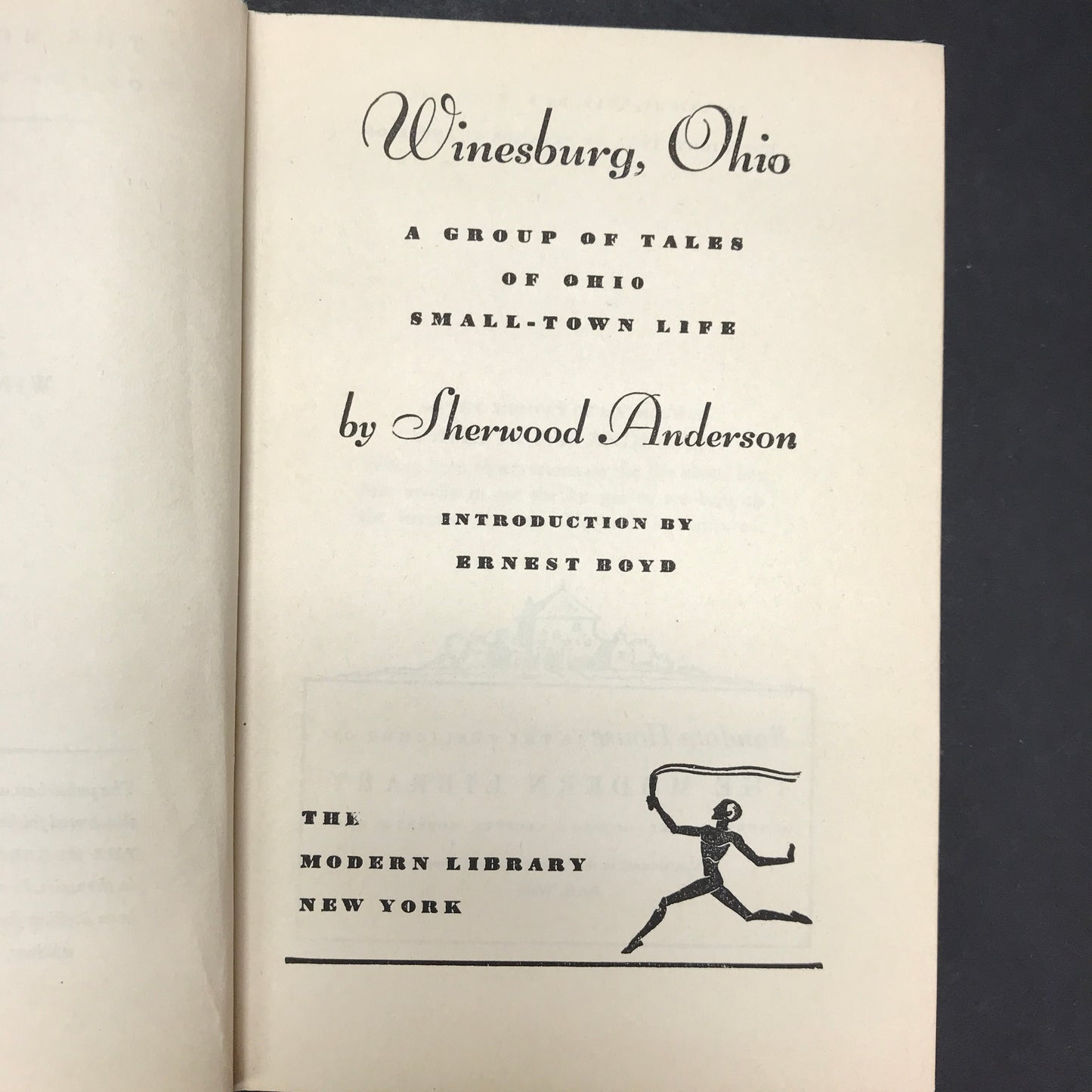 Winesburg, Ohio - Sherwood Anderson - Modern Library - 1947