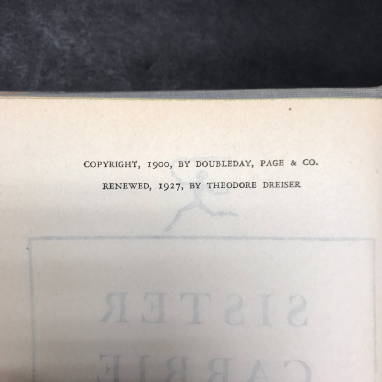 Sister Carrie - Theodore Dreiser - Modern Library - 1927