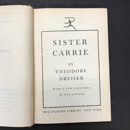 Sister Carrie - Theodore Dreiser - Modern Library - 1927