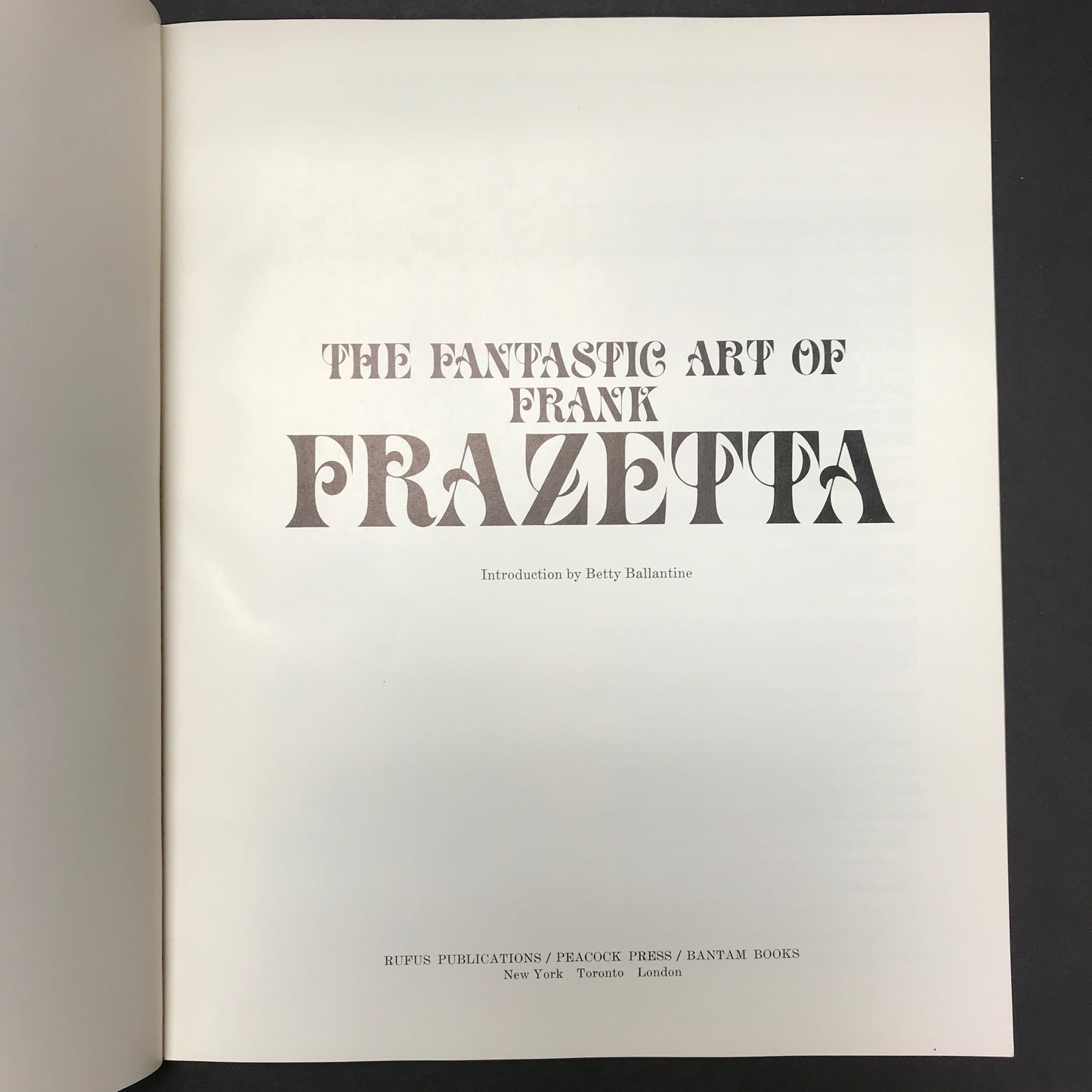 The Fantastic Art of Frank Frazetta - Frank Frazetta - 3 Books - 1977-78