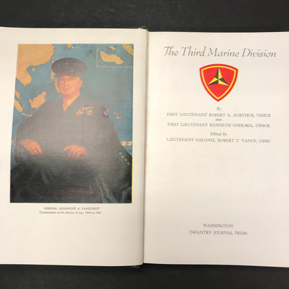 The Third Marine Division - Robert Aurthur and Kenneth Cohlmia - 1st Edition - 1948