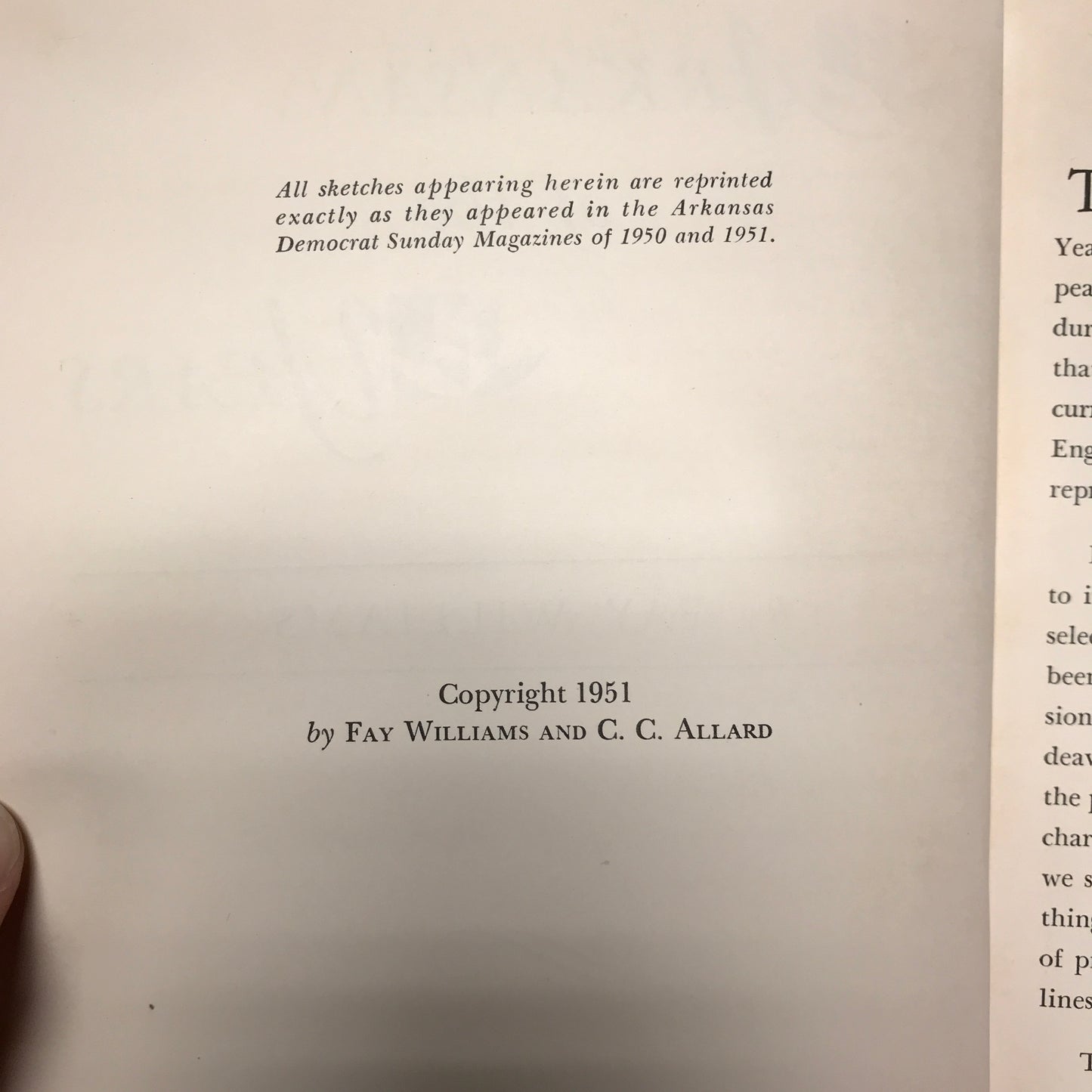 Arkansans of The Years - Fay Williams - 1951