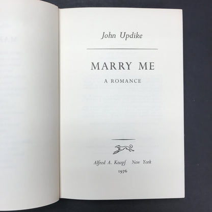 Marry Me - John Updike - 1st Trade Edition - 1976