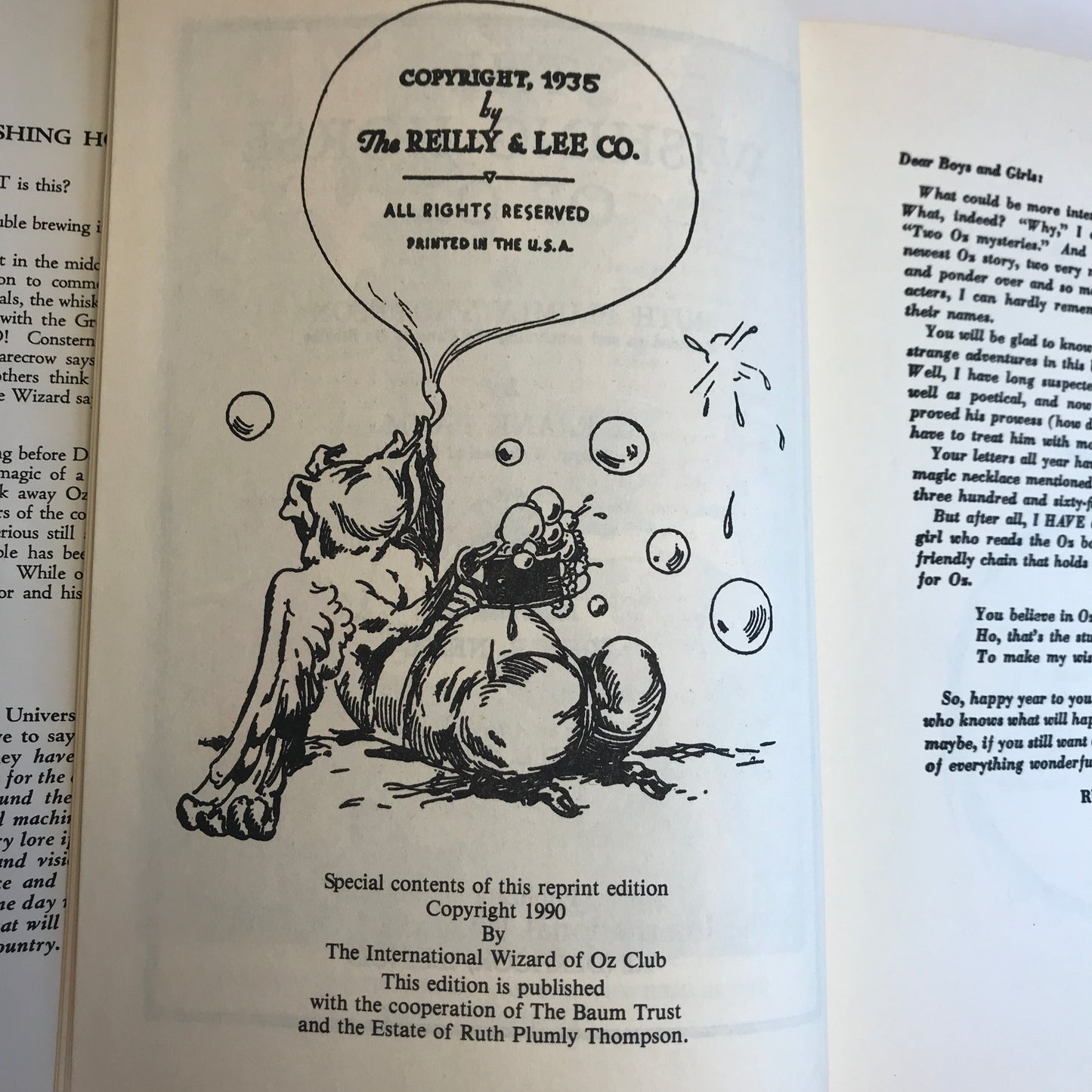 The Wishing Horse of Oz - Ruth Plumly Thompson - L. Frank Baum - 1990 Reprint