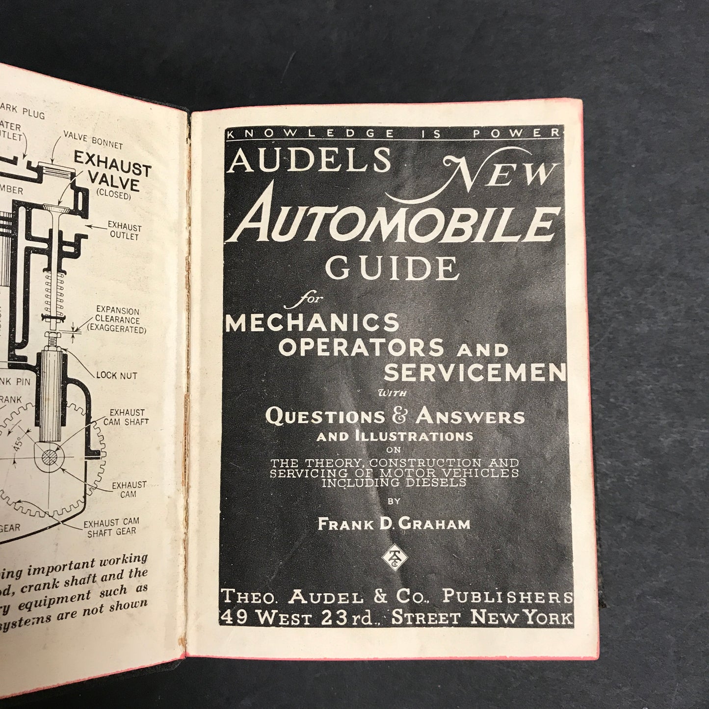 Audels New Automobile Guide for Mechanics Operators and Servicemen - Frank D. Graham - 1945