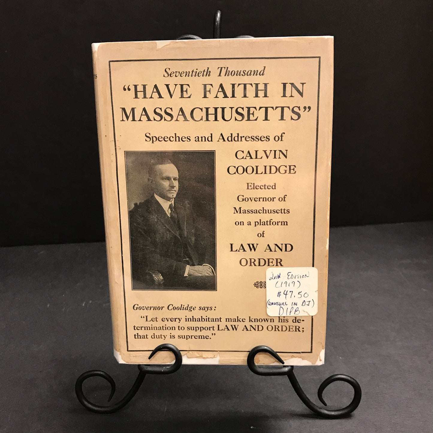 Have Faith in Massachusetts - Calvin Coolidge - 2nd Edition - 1919