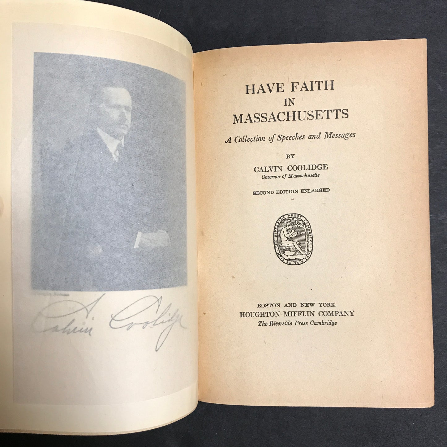 Have Faith in Massachusetts - Calvin Coolidge - 2nd Edition - 1919