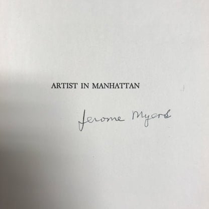 Artist in Manhattan - Jerome Myers - Signed - 1940