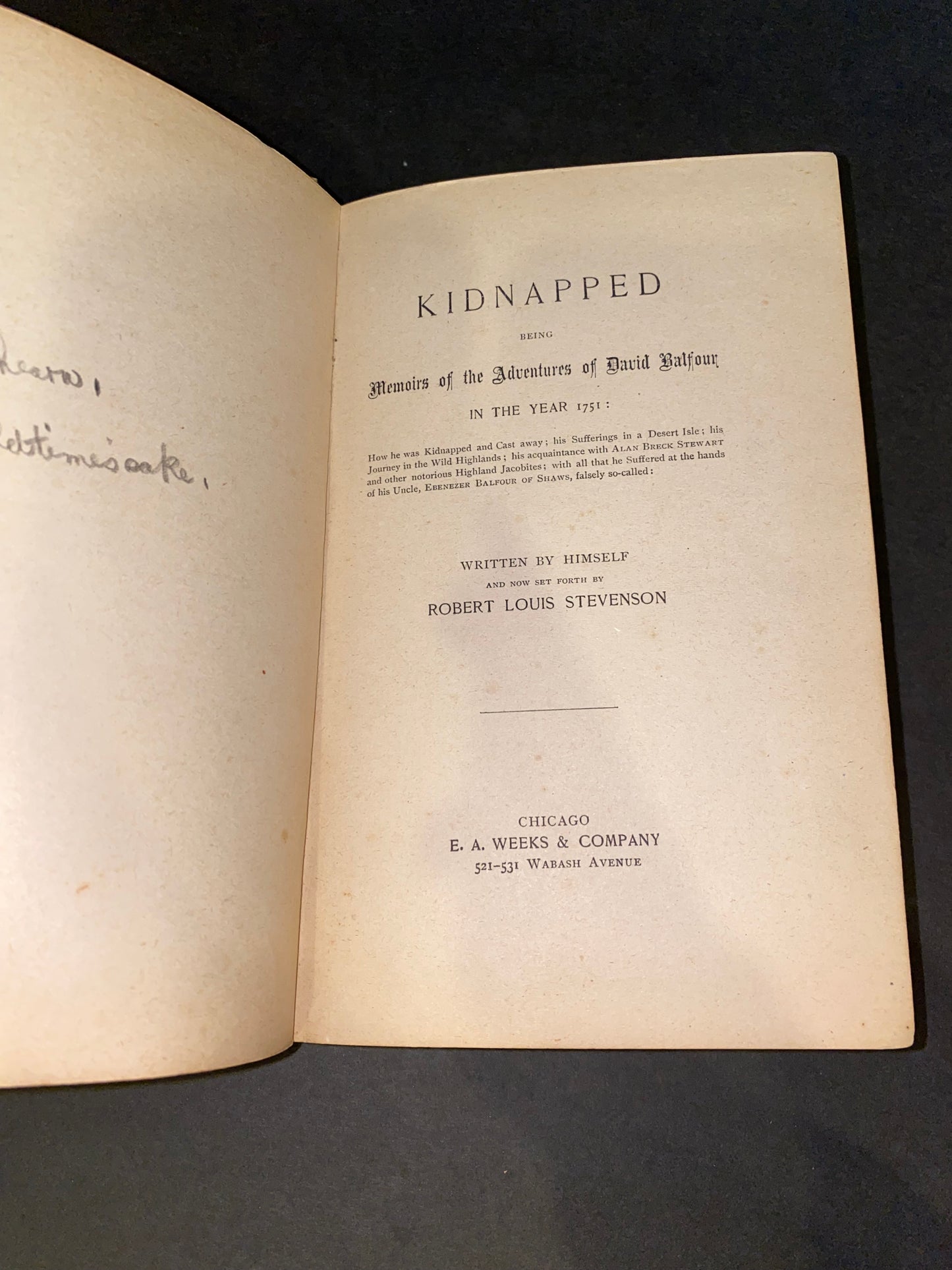 Kidnapped - Robert Louis Stevenson - 1895