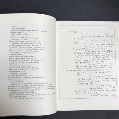 Winnie The Pooh: A Reproduction of the Original Manuscript - A. A. Milne - 1st Thus - 1971