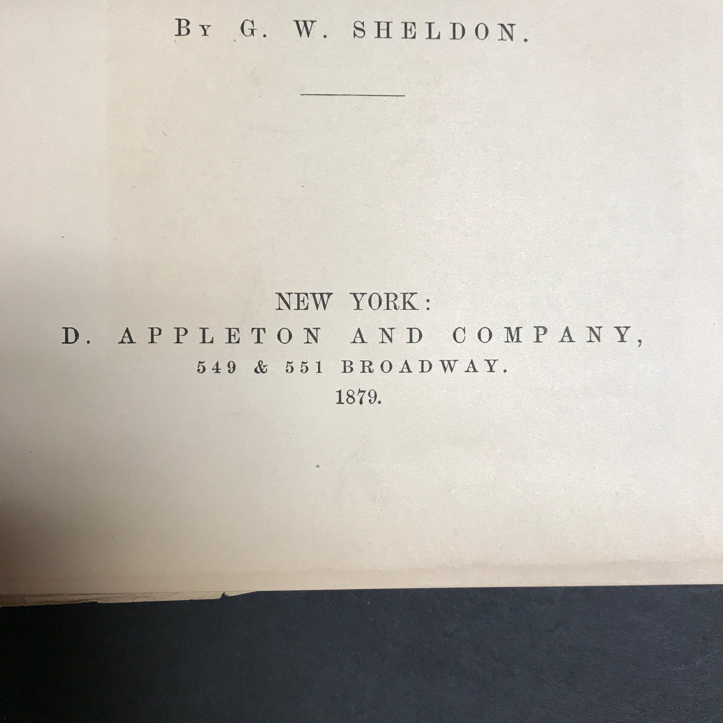 American Painters - G. W. Sheldon - 1879