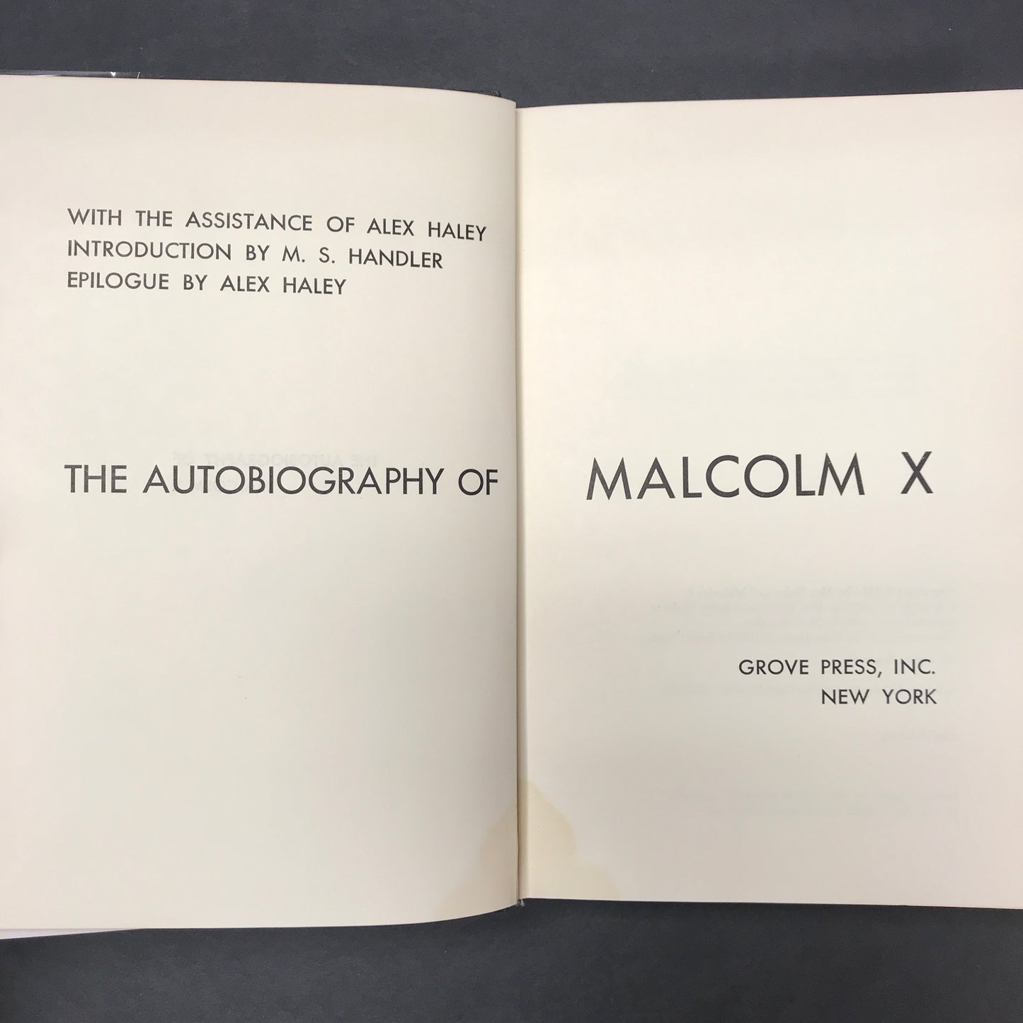 The Autobiography of Malcolm X - Malcolm X - 1st Edition - Facsimile Dust Jacket - 1965