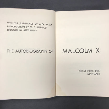 The Autobiography of Malcolm X - Malcolm X - 1st Edition - Facsimile Dust Jacket - 1965