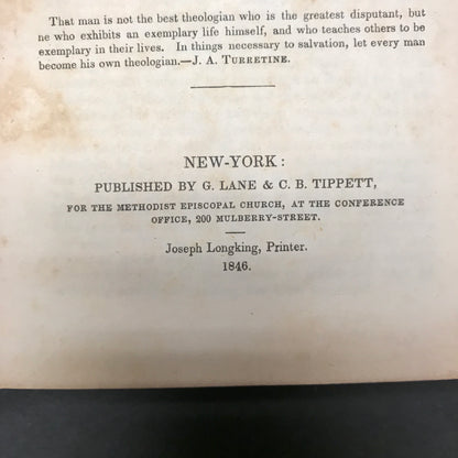 Christian Theology - Adam Clark - Damaged Front Cover and Lost Back Cover - 1846