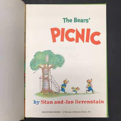 The Bears' Picnic - Stan and Jan Berenstain - Book Club Edition - 1966