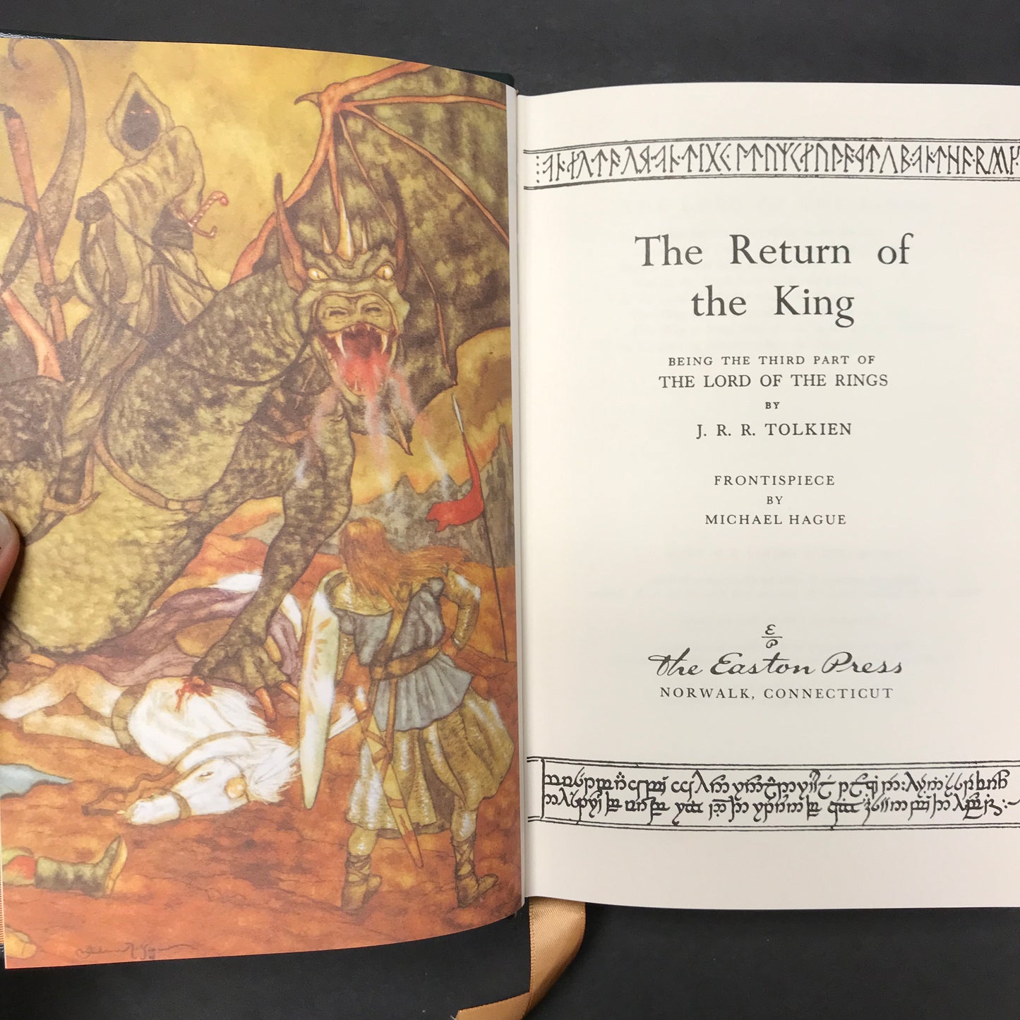 The Return of The King - J. R. R. Tolkien - 1st Thus - Easton Press - Map Included - 1984