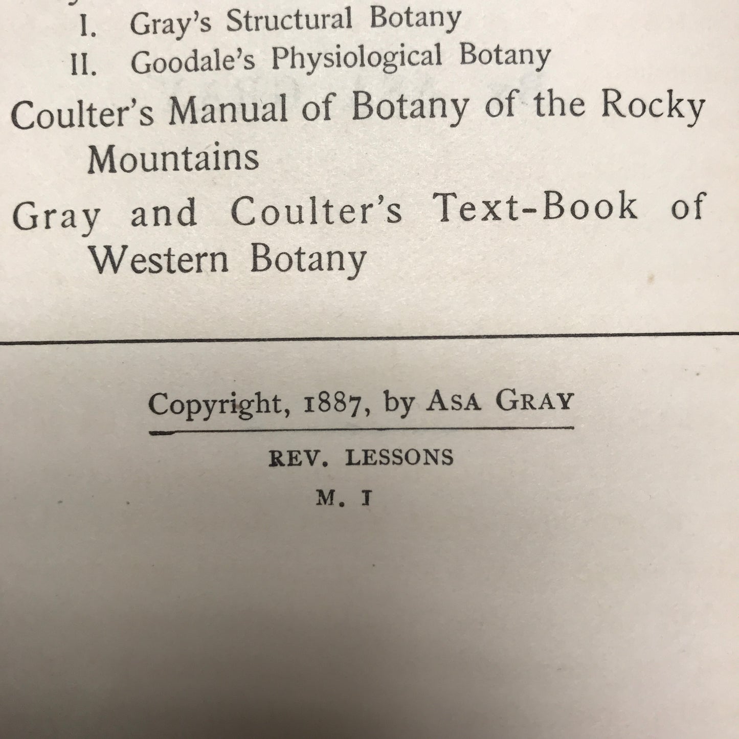 Gray's Lessons and Manual of Botany - Asa Gray - 1887