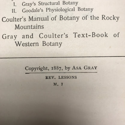 Gray's Lessons and Manual of Botany - Asa Gray - 1887