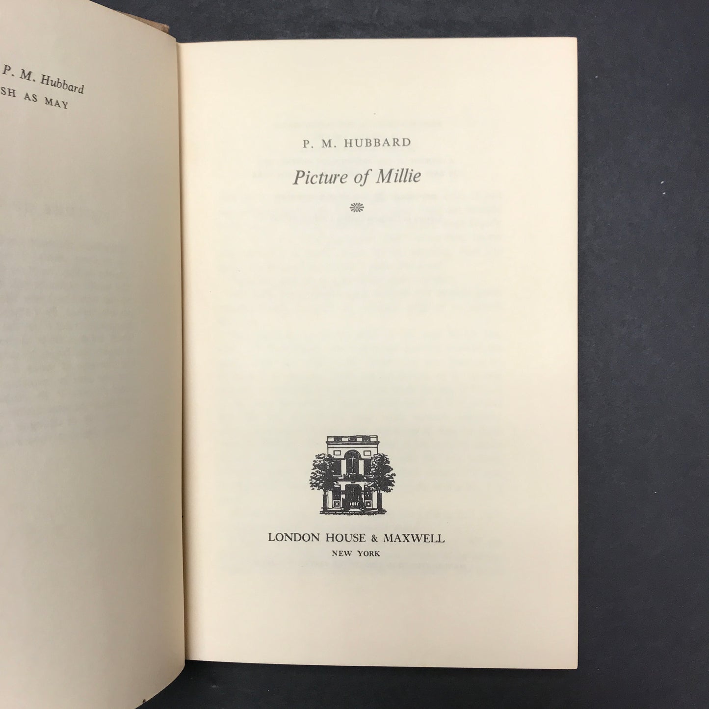 Picture of Millie - P. M. Hubbard - 1st Edition - Edward Gorey Illustrated - 1964