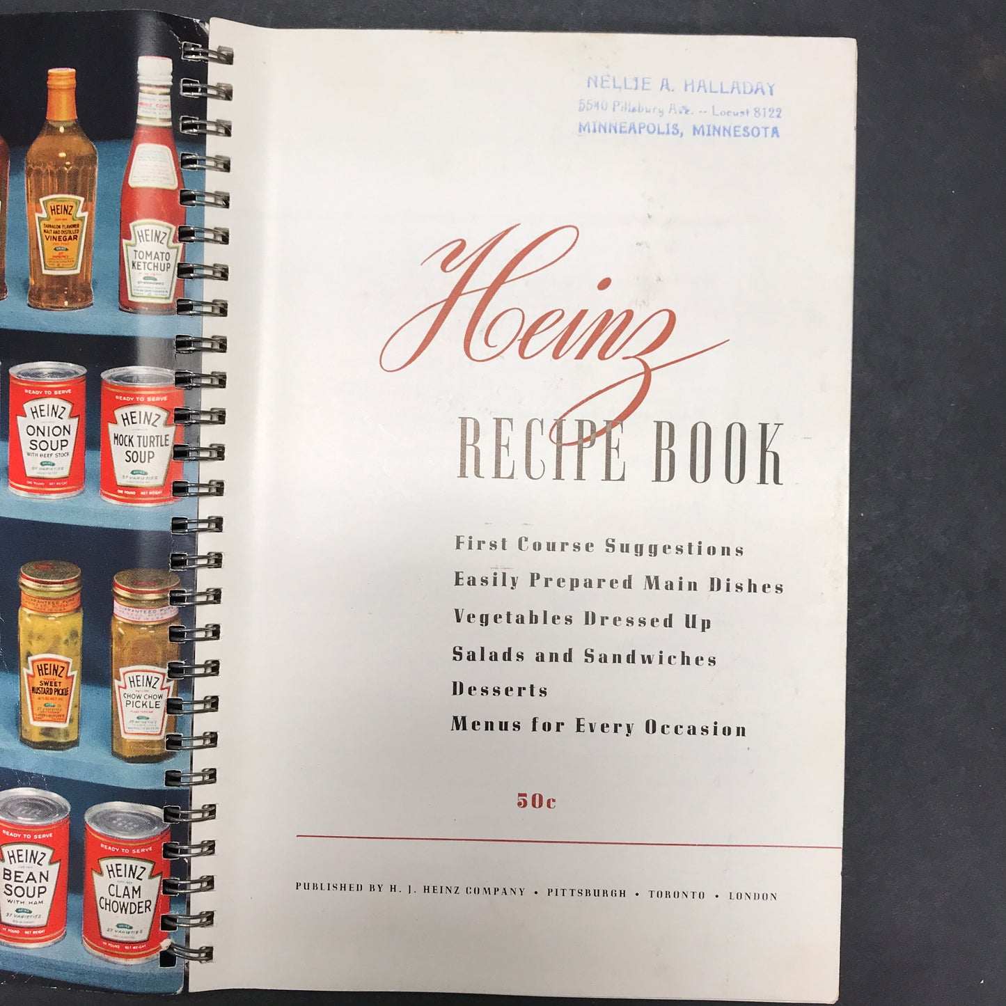 Heinz Recipe Book - H. J. Heinz Company - 1939