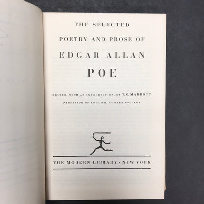 Selected Poetry and Prose of Edgar Allan Poe - Edgar Allan Poe - Modern Library - 1951