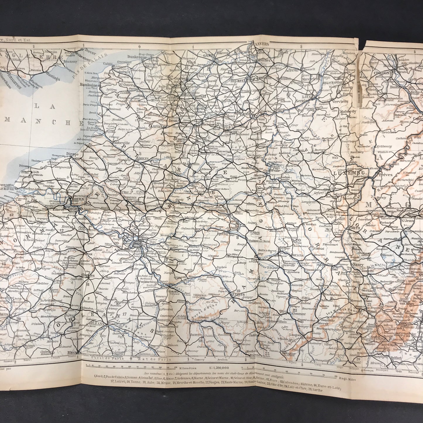 Northern France - Karl Baedeker - Includes Map - 1909