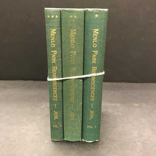 Menlo Park Reminiscences - Francis Jehl - 3 Volumes - 1937