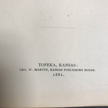 Laws of Kansas - Various - Set of 5 - 1875-1881