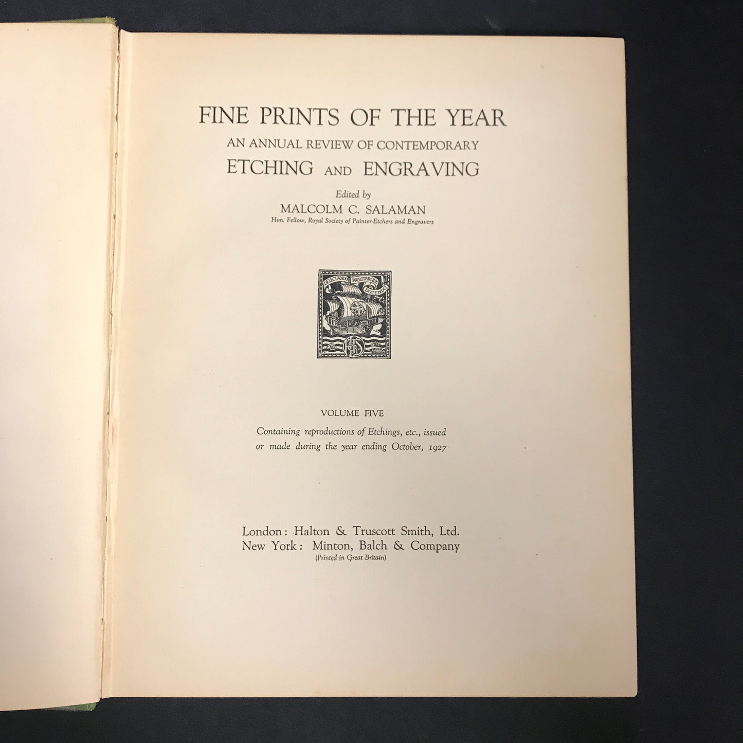 Fine Prints of the Year 1927 - Malcolm C. Salaman - 1927