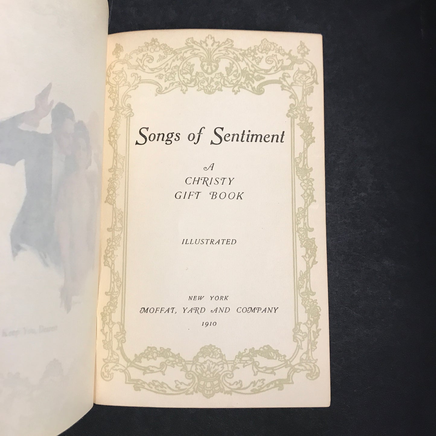 Songs of Sentiment: A Christy Gift Book - Author Unknown - 1st Edition - 1910