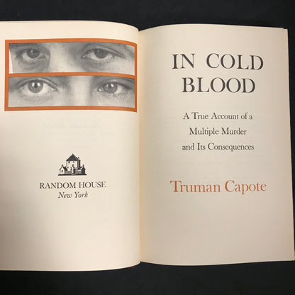 In Cold Blood - Truman Capote - Book Club Edition - 1965