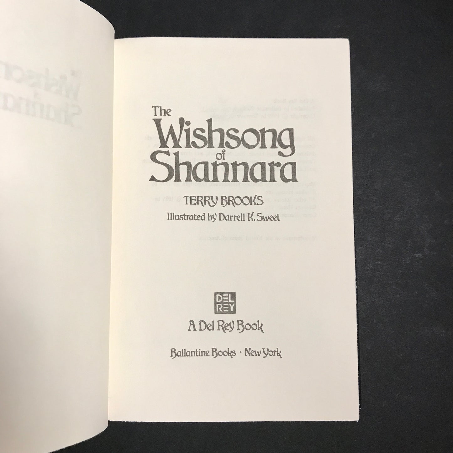 The Wishing of Shannara - Terry Brooks - Book Club Edition - 1985