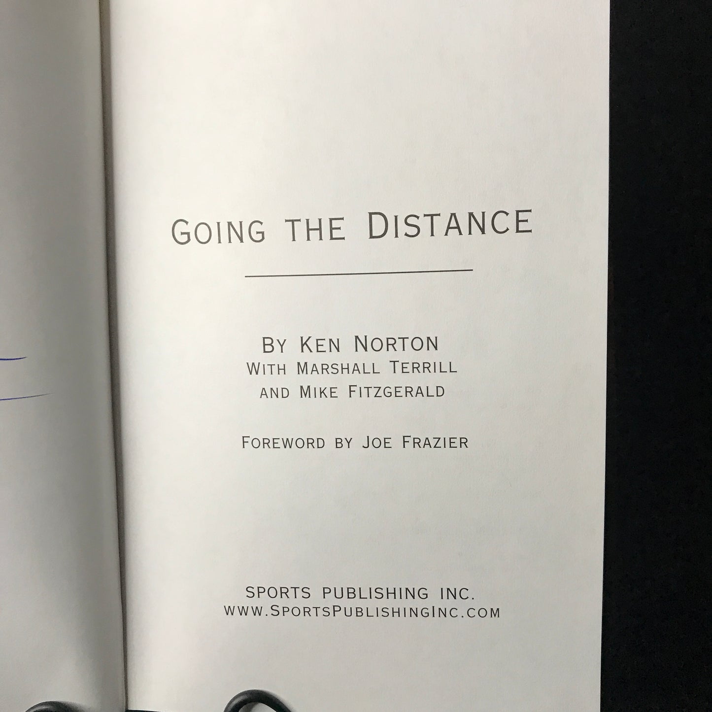 Going the Distance - Ken Norton - 2000 - Signed