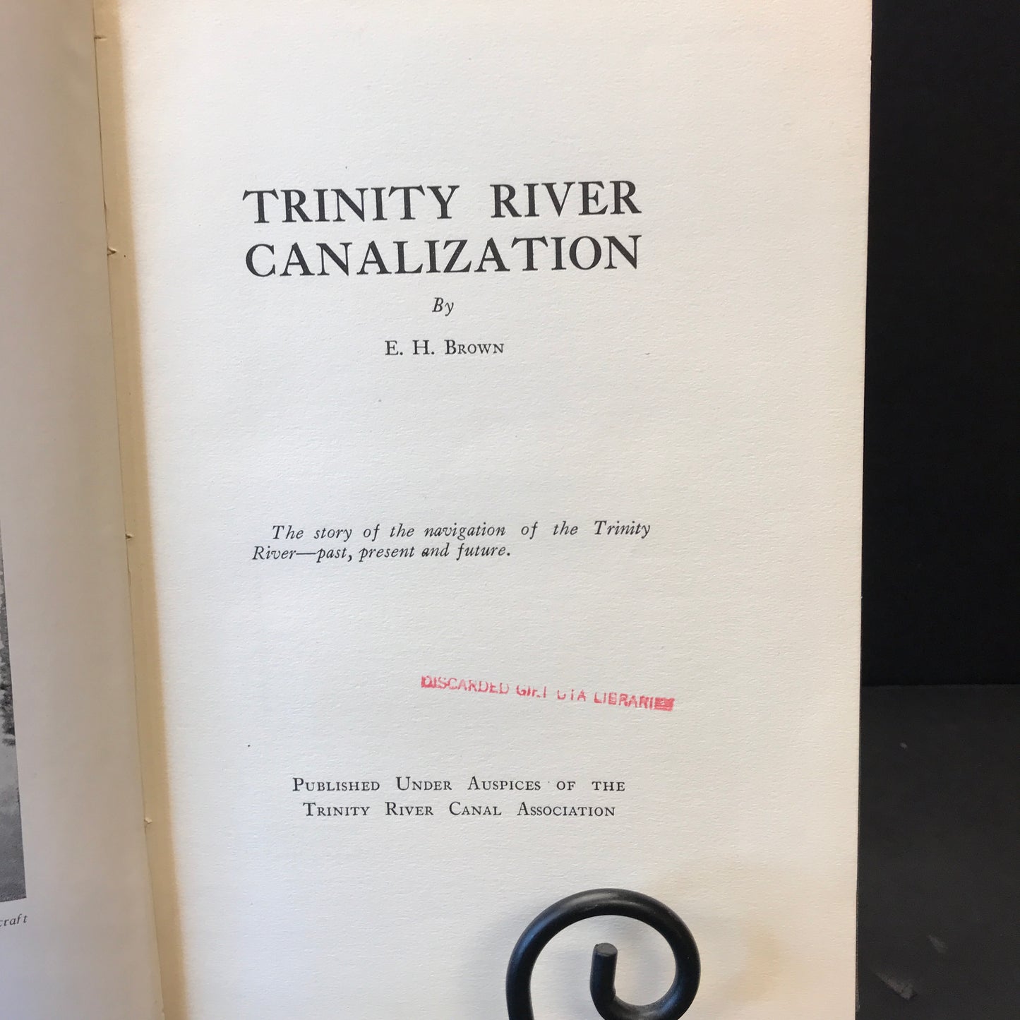 Trinity River Canalization - E. H. Brown - 1930 - Signed - Limited Edition - #196/700